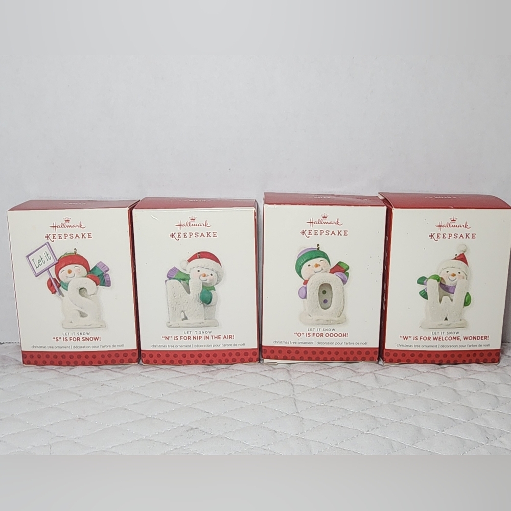 Let it Snow Series Hallmark Keepsake 2013 Complete Set